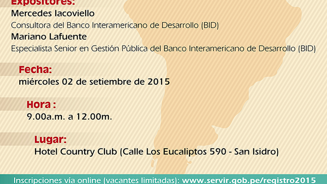 Presentación del “Diagnóstico del Servicio Civil peruano al 2015″
