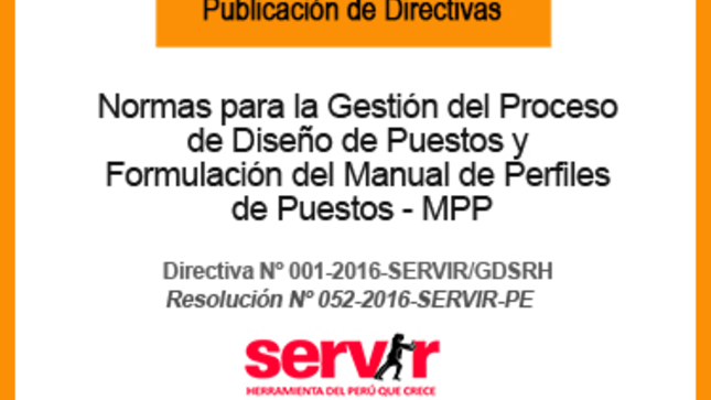 SERVIR aprueba directiva para concursos públicos de personal en entidades del Estado