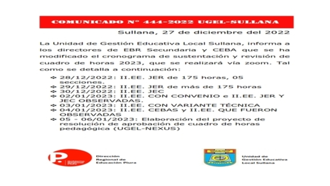 Comunicado 444