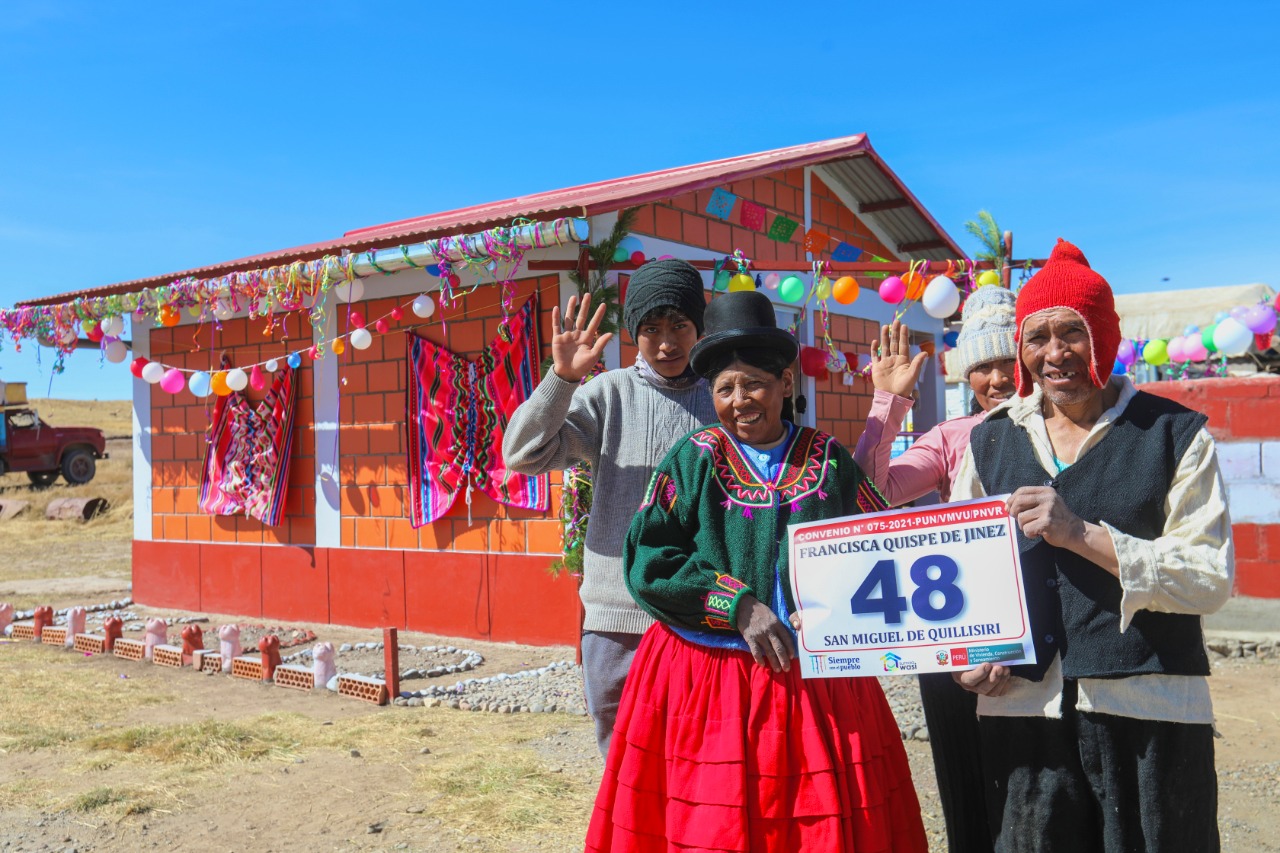 Ministerio de Vivienda culminó más de 8600 Sumaq Wasi en el 2022