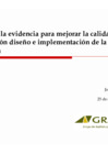 Vista preliminar de documento Uso de la evidencia para mejorar la calidad de la discusión diseño e implementación de la política pública