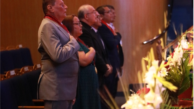El gobernador Walter Grundel Jiménez se hizo presente en la apertura del inicio del año judicial
