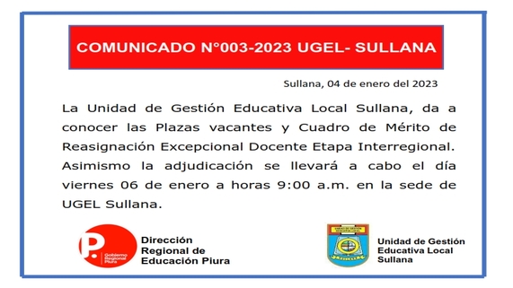 Comunicado N°03