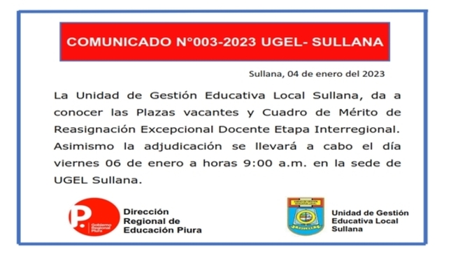 Comunicado N°03