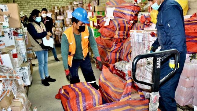 Los productos fueron recogidos de puntos de acopio e incautados en operativos
