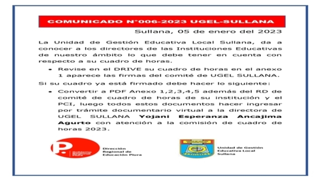 Comunicado N°06