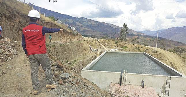 Contraloría advierte deficiencias en la construcción de sistema de riego en Chinchao