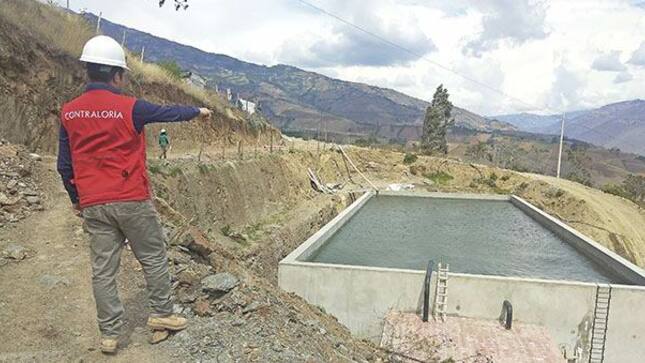Contraloría advierte deficiencias en la construcción de sistema de riego en Chinchao