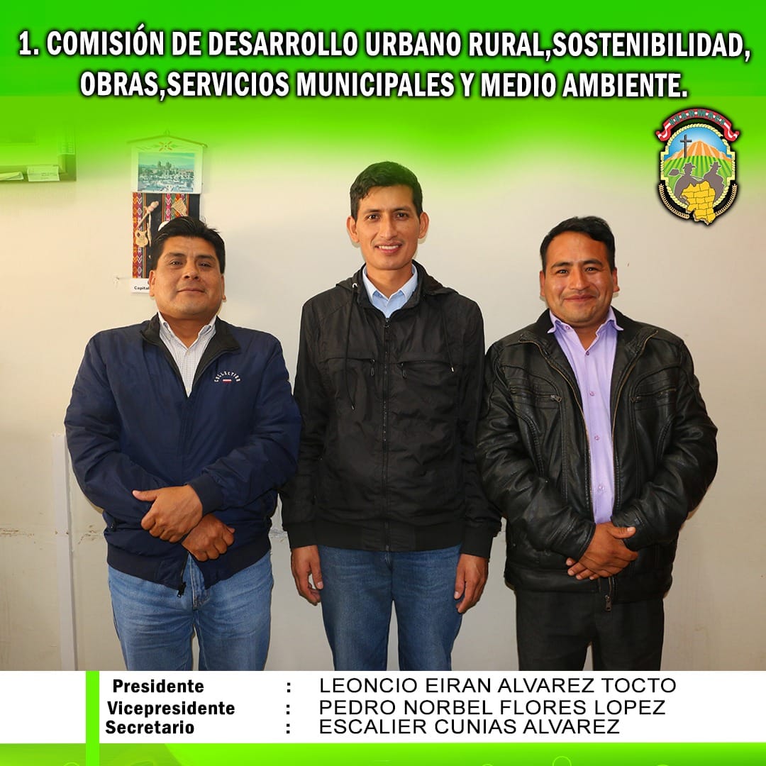 PRECIDENTE : ELIAS DUBERLU TINEO TINEO
VICEPRECIDENTE : SEBASTIANA SANTOS FLORES
SECRETARIO: ANA MARIELA TINEO CHAQUILA