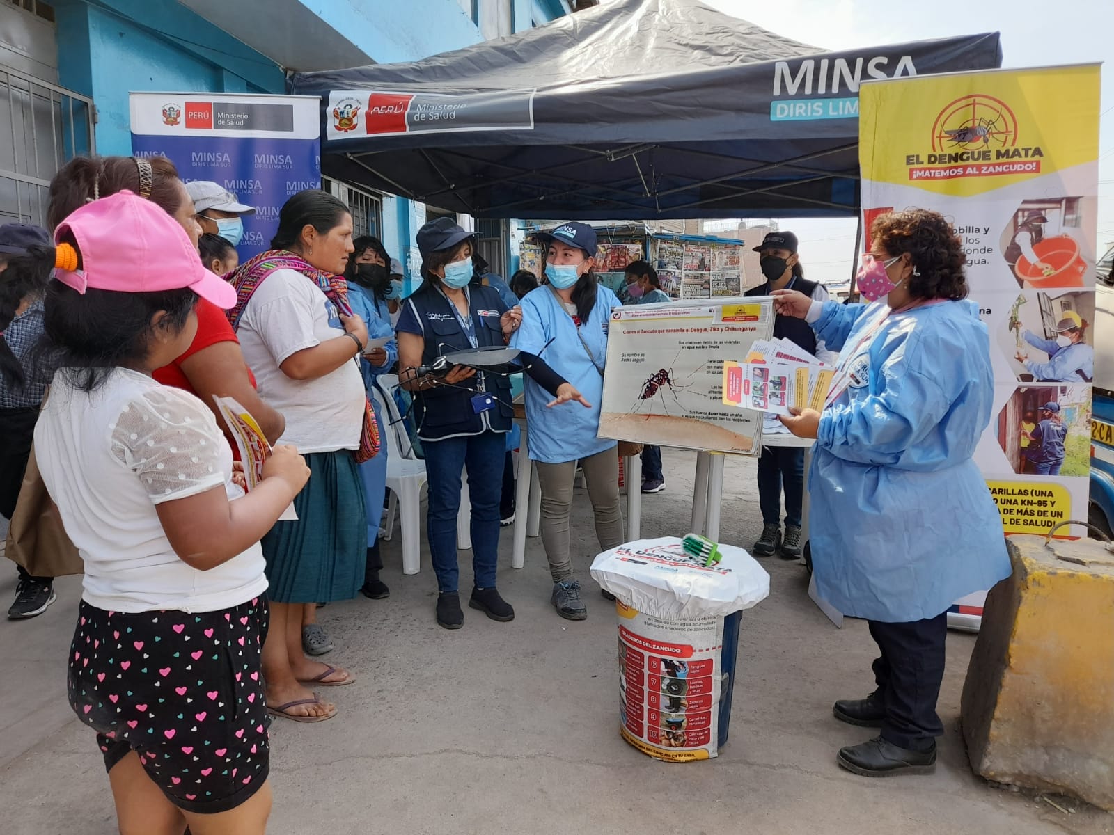 Diris Lima Sur fortalece acciones de prevención de dengue en mercados de la jurisdicción