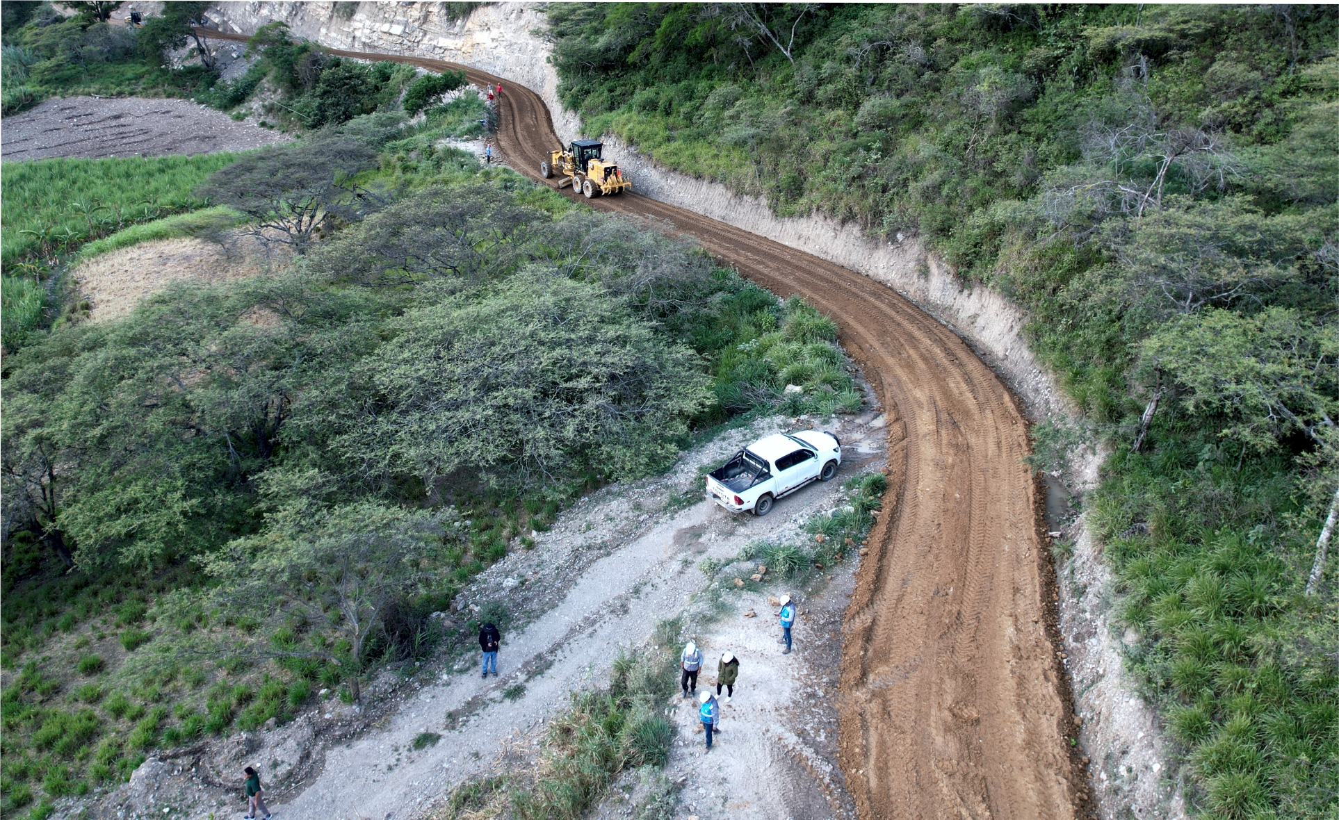 Carretera desde Cochabamba hacia el valle callacate