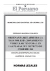 Vista preliminar de documento ORDENANZA 296-2016-MDCH