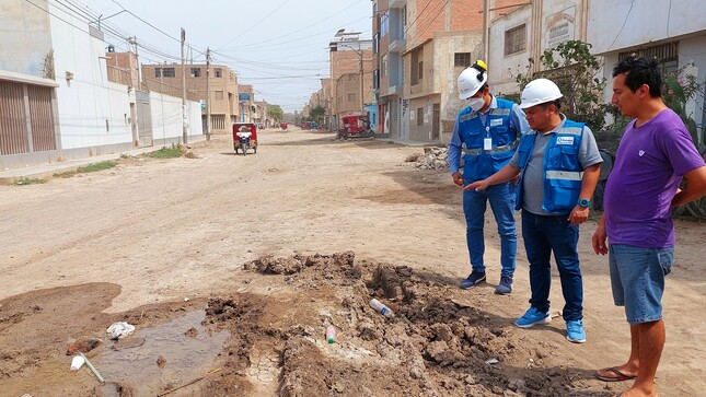 Sunass verifica reparación de tuberías