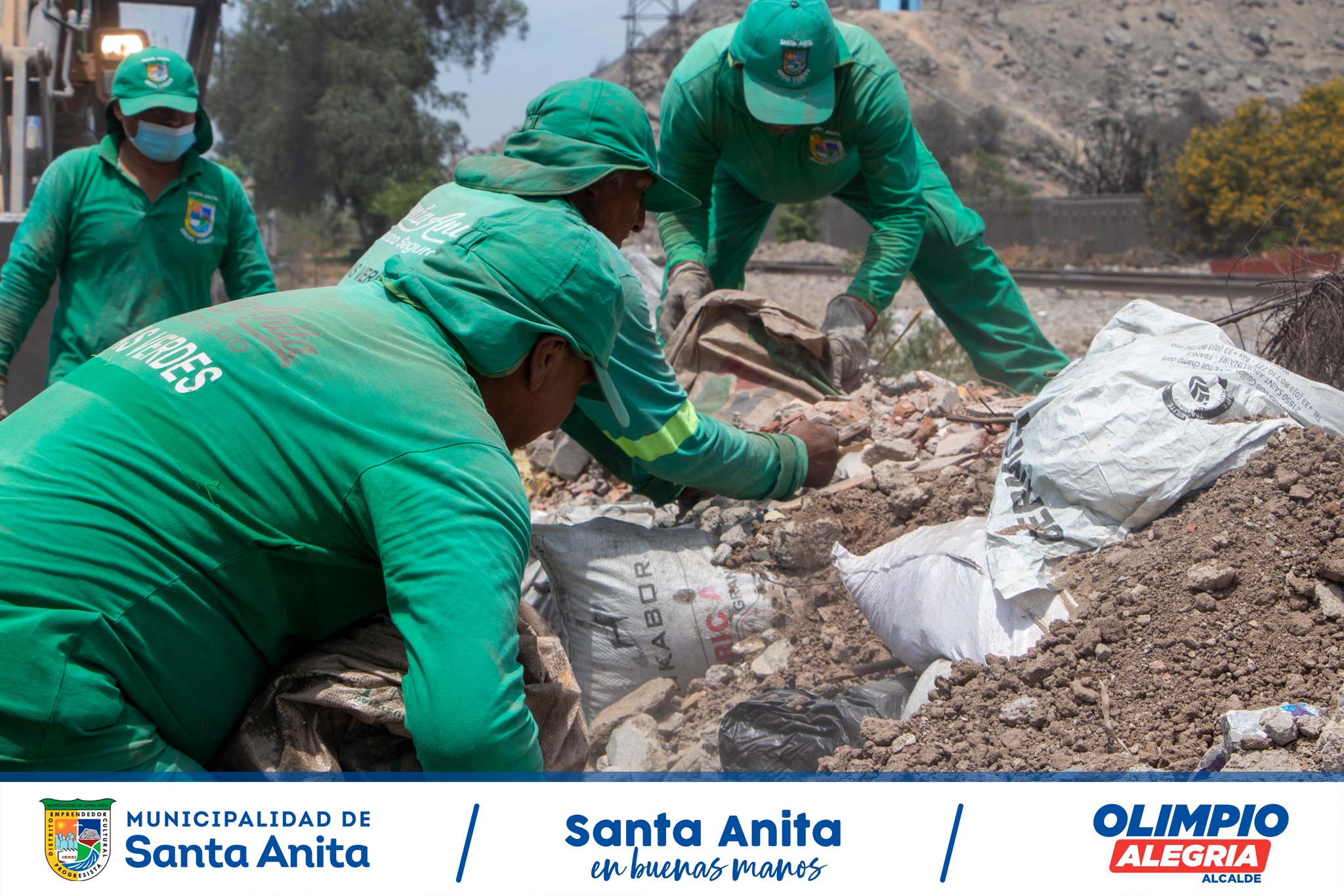 La gestión de nuestro alcalde #OlimpioAlegría, continúa con el trabajo desde el primer día en recuperar la Av. Ferrocarril con el respaldo de los vecinos.
#santaanitaenbuenasmanos
#olimpioalegría
#ÁreasVerdes