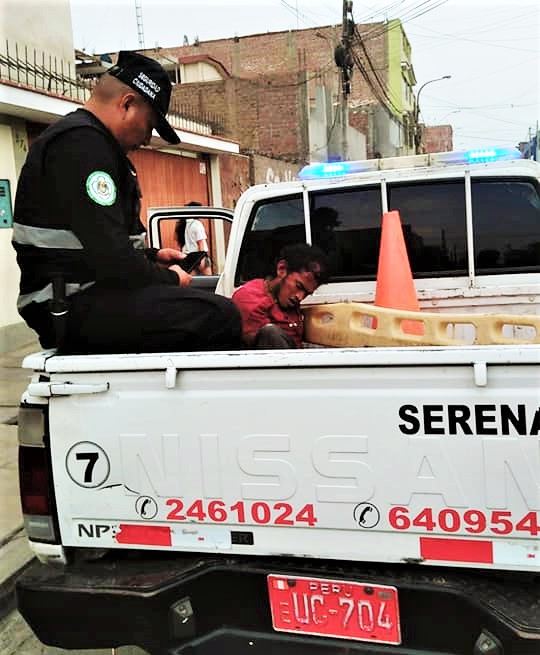 Efectivos de Serenazgo Huaral capturaron a avezado delincuente en las inmediaciones de Plaza Vea