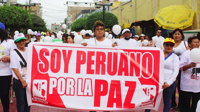 Municipalidad Provincial de Huaral presente en la Marcha por la Paz