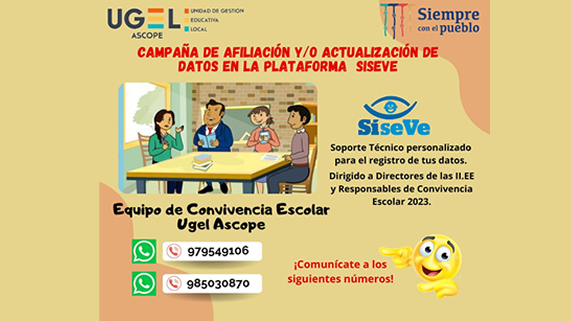Campaña de Afiliaciòn y/o Actualizaciòn de Datos en la Plataforma Siseve