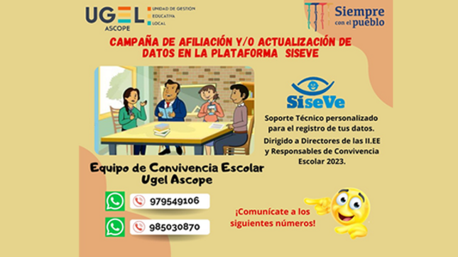 Campaña de Afiliaciòn y/o Actualizaciòn de Datos en la Plataforma Siseve