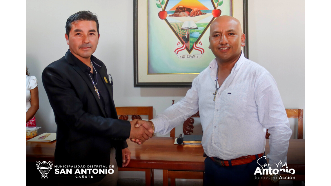 reunión de alcaldes de la zona norte de la Provincia de Cañete, para tratar sobre la reactivación de temas estratégicos entre los distritos vecinos.