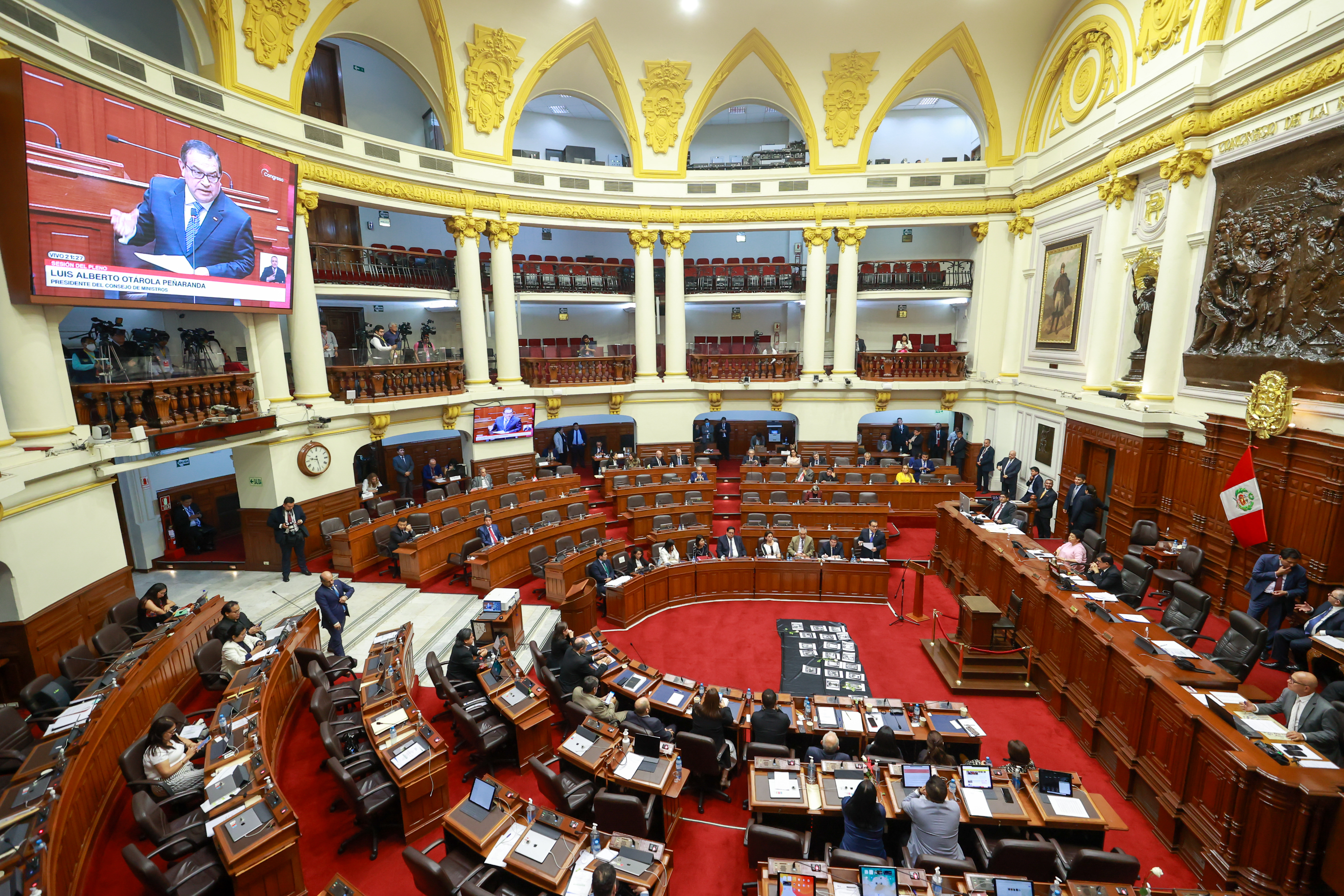 Pedido de confianza en el Congreso