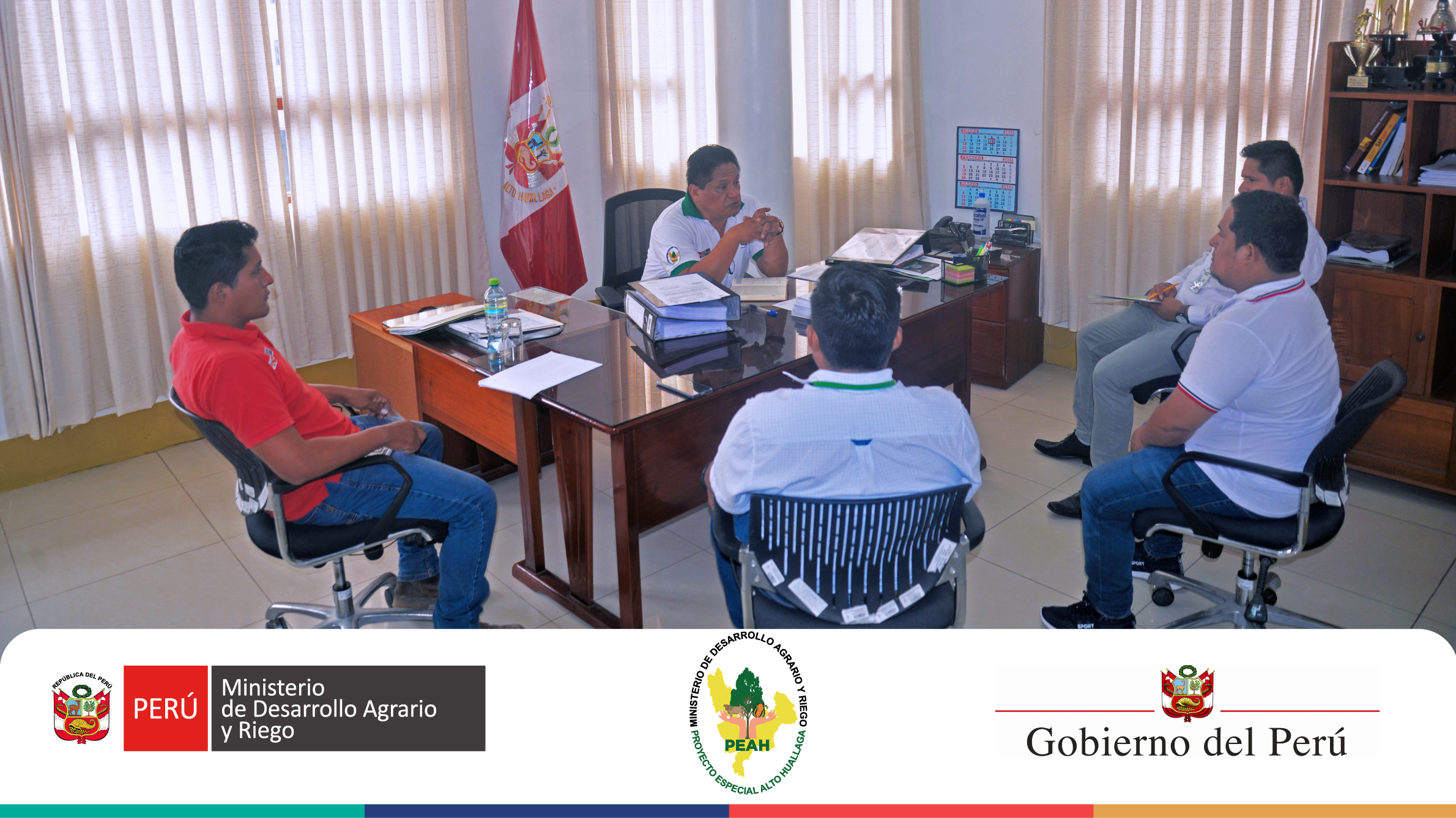 Director Ejecutivo y autoridades municipalidad Leoncio Prado