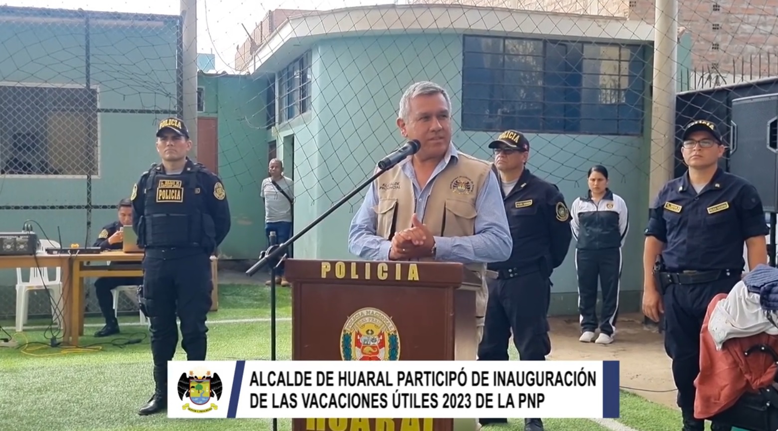 Alcalde provincial participó de la inauguración de las vacaciones útiles 2023 de la PNP