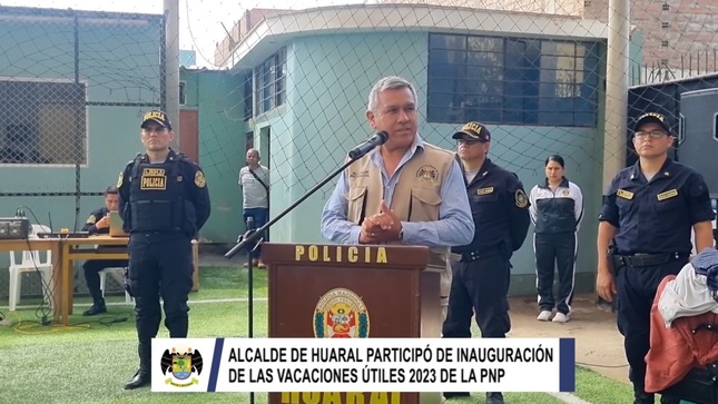 Alcalde provincial participó de la inauguración de las vacaciones útiles 2023 de la PNP