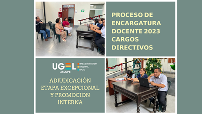 𝗔𝗗𝗝𝗨𝗗𝗜𝗖𝗔𝗖𝗜𝗢́𝗡 𝗣𝗥𝗢𝗖𝗘𝗦𝗢 𝗗𝗘 𝗘𝗡𝗖𝗔𝗥𝗚𝗔𝗧𝗨𝗥𝗔 𝗗𝗢𝗖𝗘𝗡𝗧𝗘 𝟮𝟬𝟮𝟯 𝗖𝗔𝗥𝗚𝗢𝗦 𝗗𝗜𝗥𝗘𝗖𝗧𝗜𝗩𝗢𝗦 𝗘𝗧𝗔𝗣𝗔 𝗘𝗫𝗖𝗘𝗣𝗖𝗜𝗢𝗡𝗔𝗟 𝗬 𝗣𝗥𝗢𝗠𝗢𝗖𝗜𝗢𝗡 𝗜𝗡𝗧𝗘𝗥𝗡𝗔