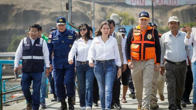 Visita de trabajo al muelle de Chorrillos