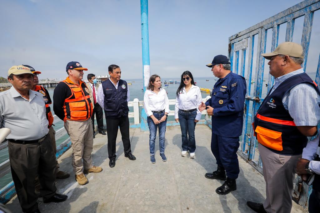 Visita de trabajo al muelle de Chorrillos