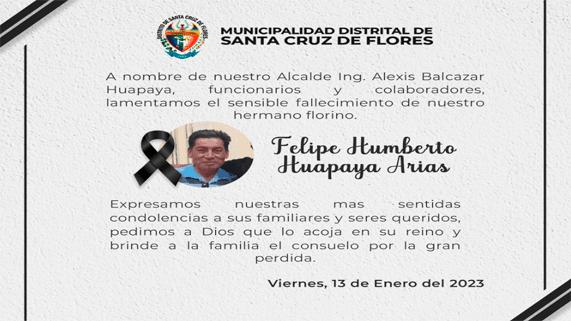 MENSAJE DE CONDOLENCIAS