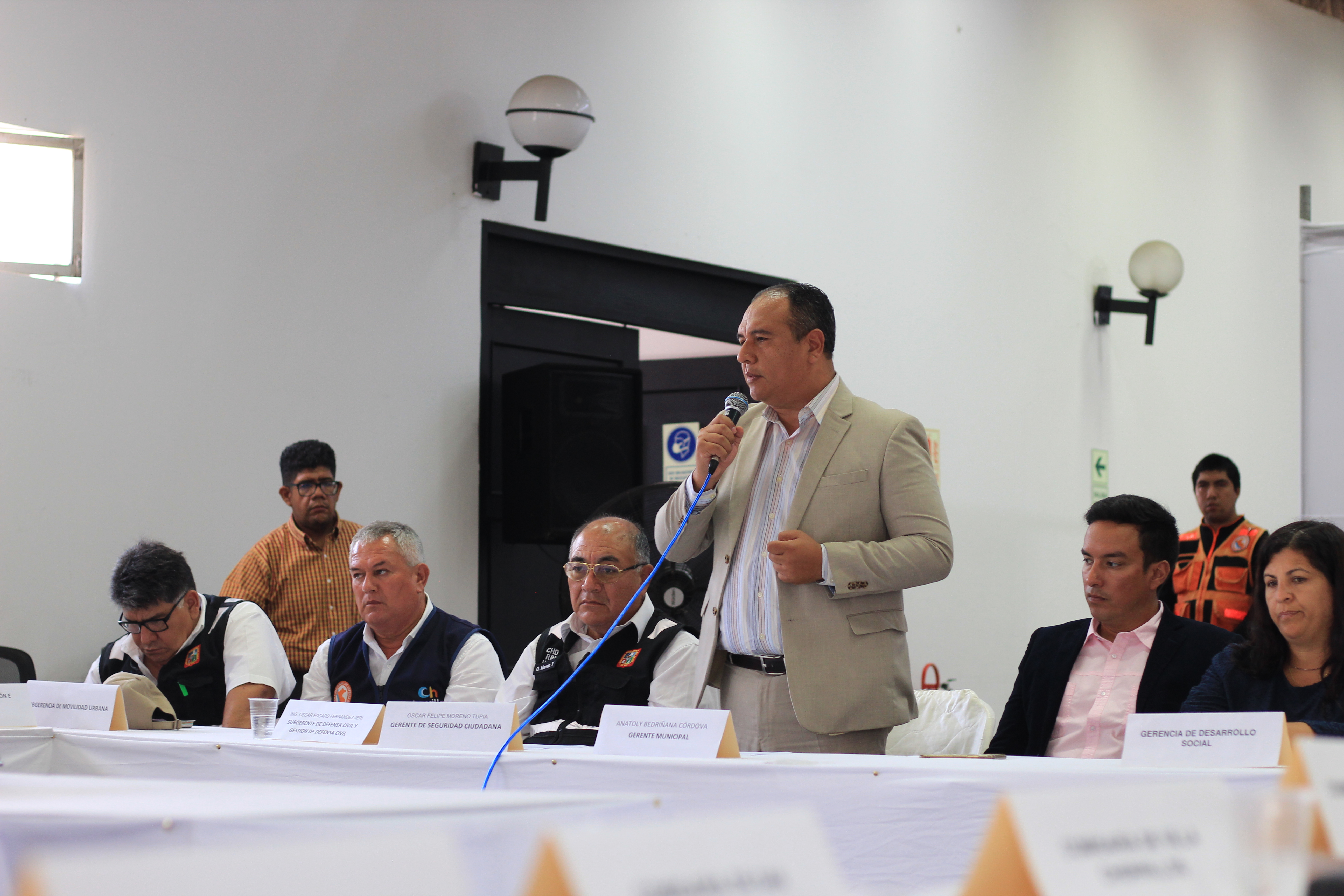 Foto de se instaló primera mesa de trabajo para la Plataforma de Defensa Civil ante el riesgo de desastres