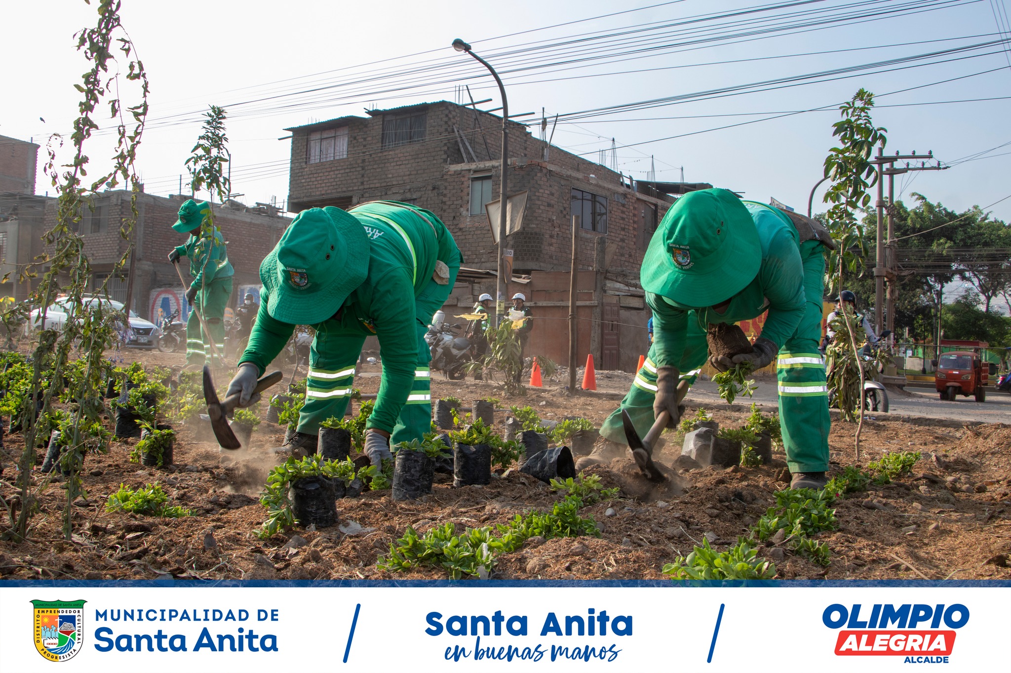 Nuestro Alcalde #OlimpioAlegría, encabezó el operativo de erradicación de desmonte, limpieza y seguridad en la Av. Ferrocarril, junto al equipo municipal de parques y jardines, limpieza pública, serenazgo y transporte.