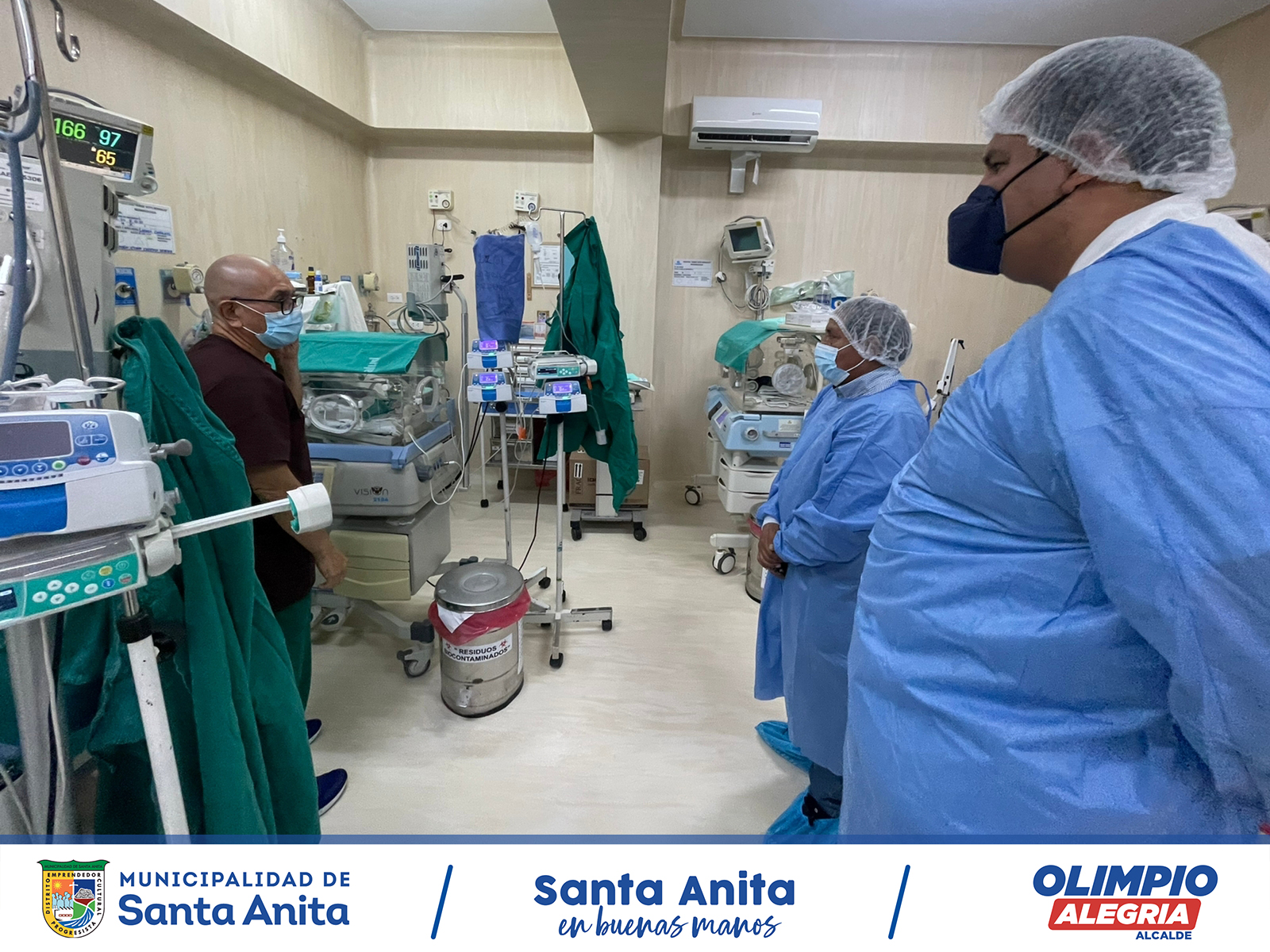 Nuestro alcalde #OlimpioAlegría visitó las instalaciones del Hospital EsSalud Voto Bernales, donde junto al director, el Doctor Demetrio Antonio, reforzarán el trabajo y las campañas GRATUITAS de salud para todos nuestros vecinos santanitenses.