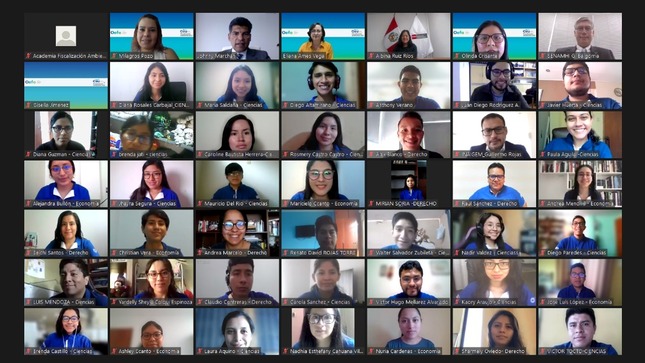 Participantes de la reunión virtual para la inauguración del CEU 2023