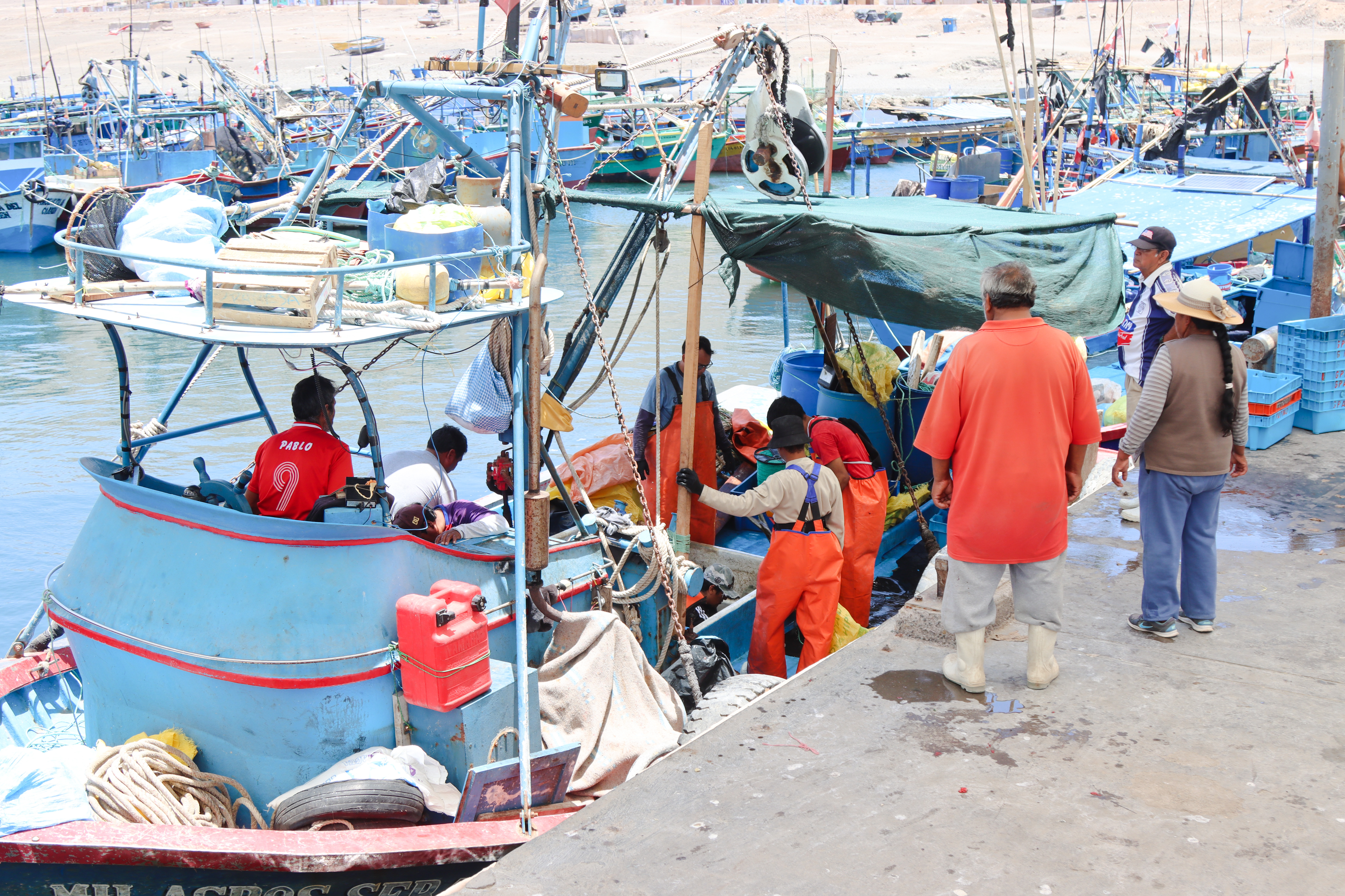 PRODUCE Tacna inspeccionó desembarcadero de Morro Sama