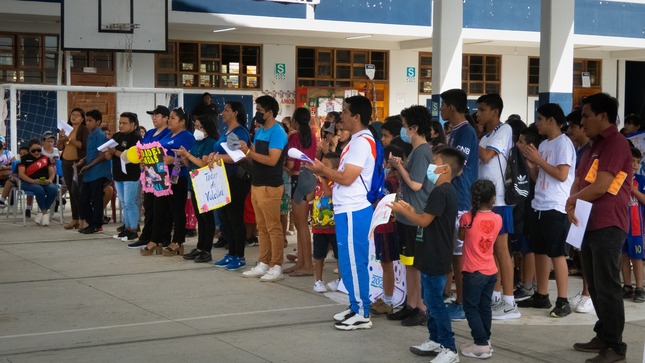 Gobierno Local inaugura talleres de vacaciones útiles en la IE 15515