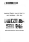 Vista preliminar de documento 11. Evaluacion del Plan Operativo Institucional del Año 2016 del MTC