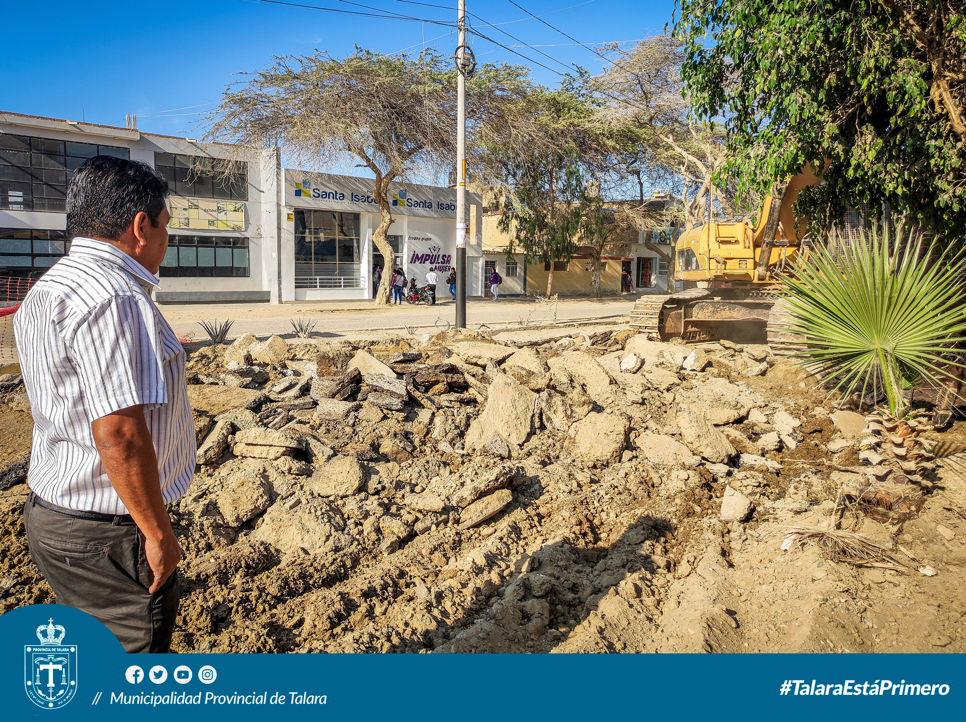 Municipalidad Provincial de Talara inicia reconstrucción de avenida A.