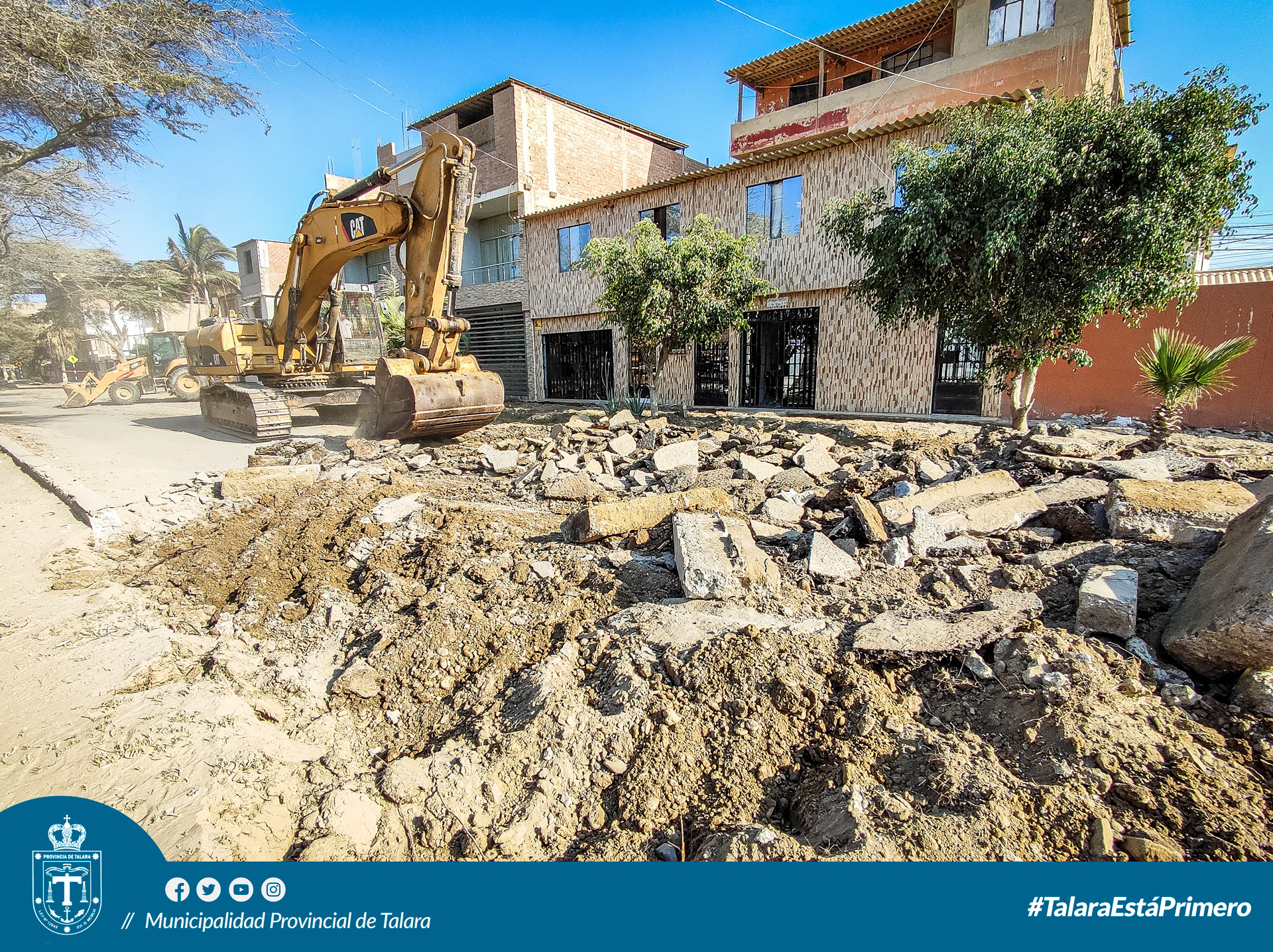 Municipalidad Provincial de Talara inicia reconstrucción de avenida A.