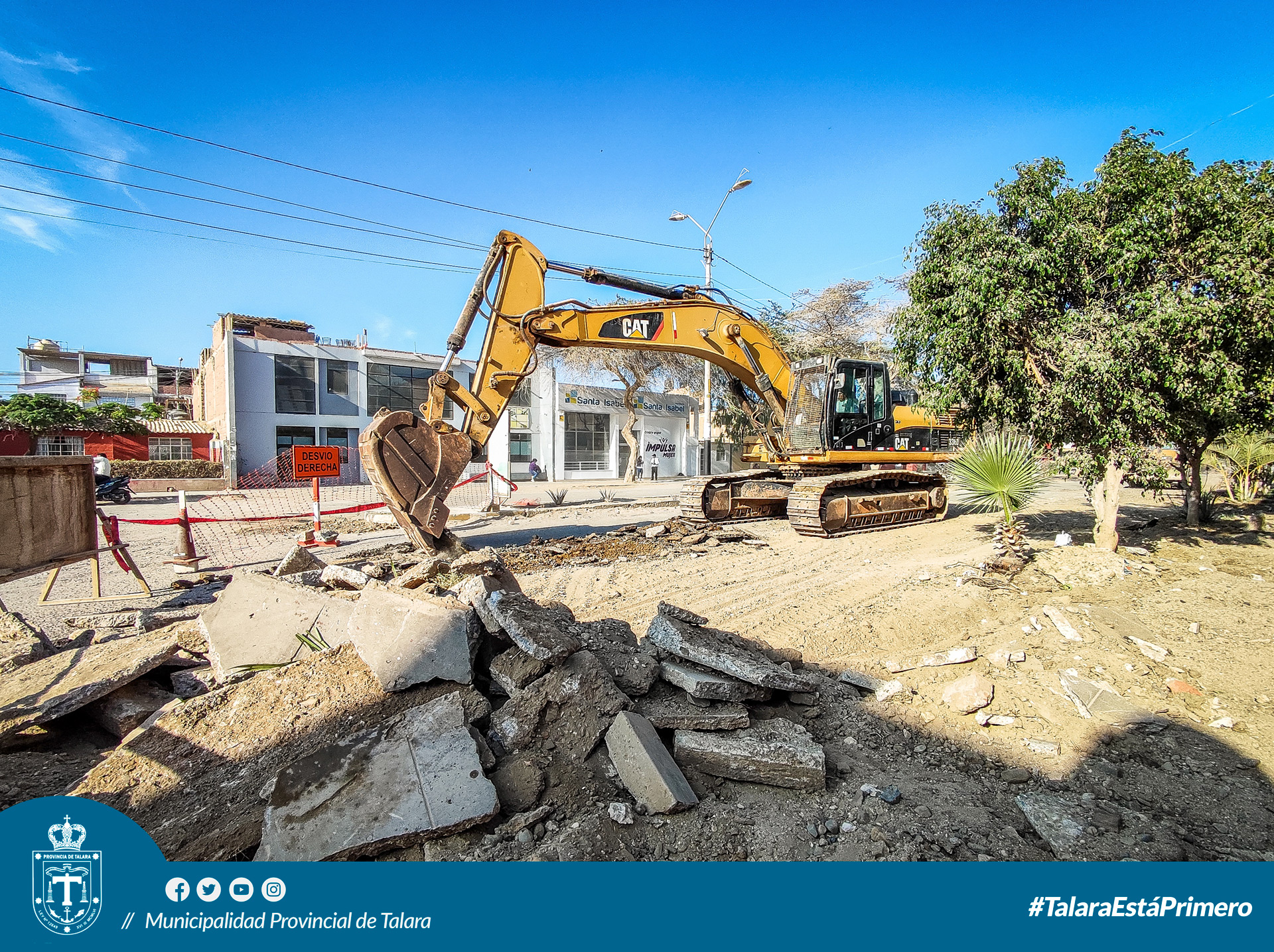 Municipalidad Provincial de Talara inicia reconstrucción de avenida A.