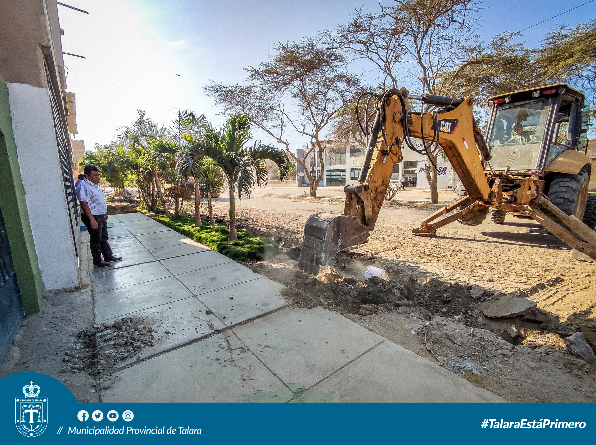 Municipalidad Provincial de Talara inicia reconstrucción de avenida A.