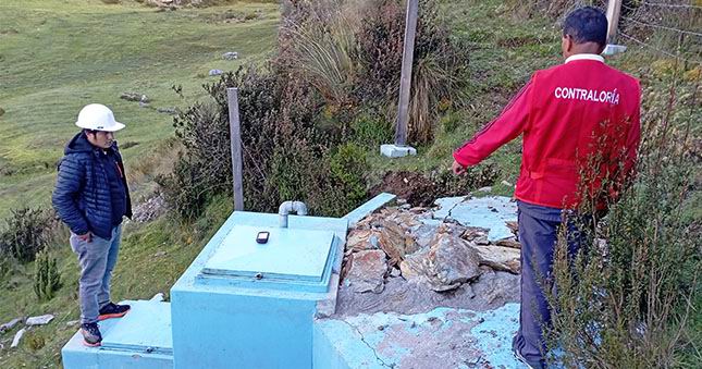 Contraloría detecta perjuicio por S/ 241 mil por deficiencias en instalación agua potable en distrito de Llata