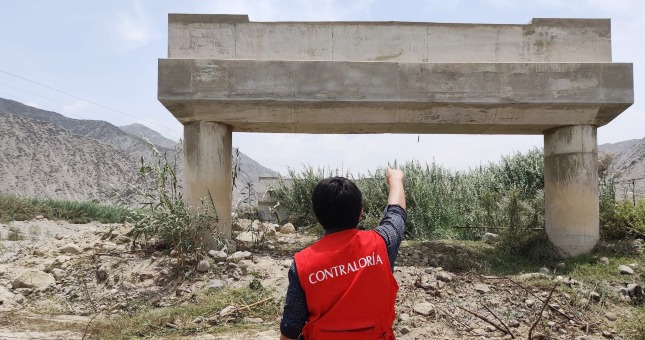 Más de S/ 1.4 millones de monto observado por puente abandonado en Coayllo