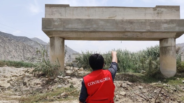 Más de S/ 1.4 millones de monto observado por puente abandonado en Coayllo