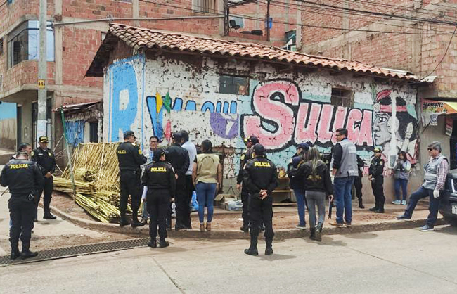 Sucamec y PNP allanan depósito clandestino de pirotécnicos en Cusco