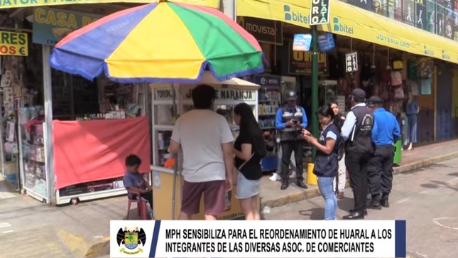 MPH sensibiliza para el reordenamiento de Huaral a los integrantes de las diversas Asociación de Comerciantes