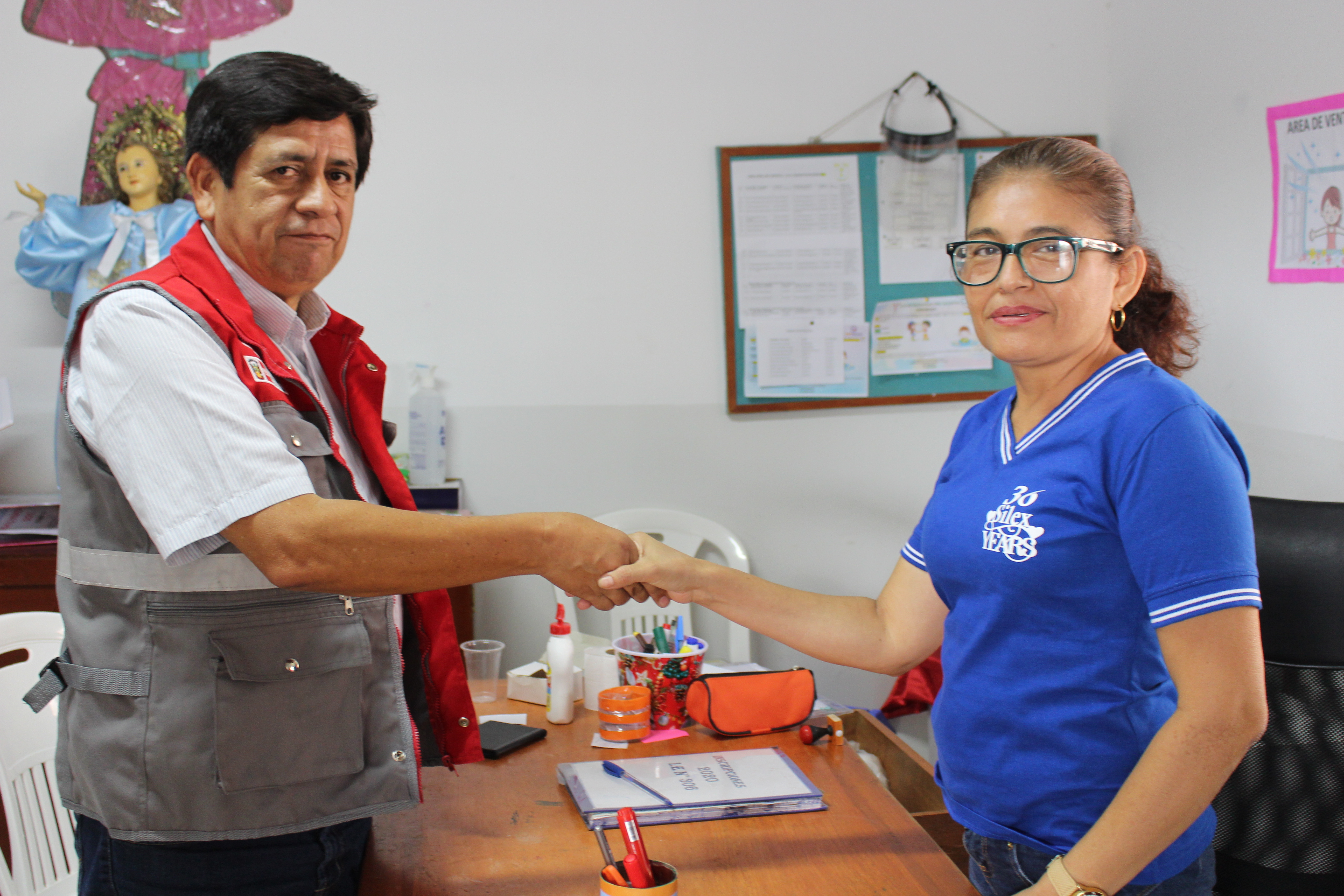 Visita inopinada para supervisar el proceso de matrícula 2023.