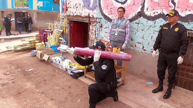 Decomisan gran cantidad de pirotécnicos y explosivos en Cusco y La Libertad