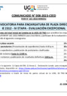 Vista preliminar de documento COMUNICADO 008-2023-CEED- ENCARGATURA DE PLAZA DIRECTIVA IE 2312 - ETAPA EVALUACIÓN EXCEPCIONAL.pdf